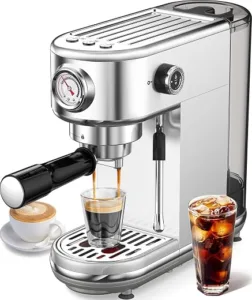 atatix Compact Espresso Machine with Frother
