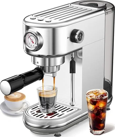 atatix Compact Espresso Machine with Frother