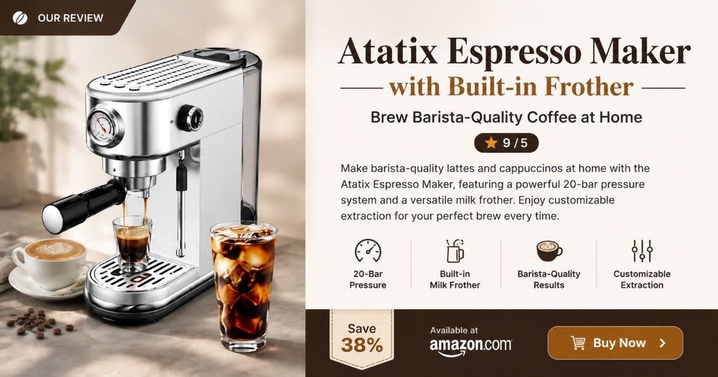Atatix Espresso Maker & Milk Frother Review_ Brew Barista-Quality Coffee at Home