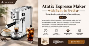 Atatix Espresso Maker & Milk Frother Review_ Brew Barista-Quality Coffee at Home