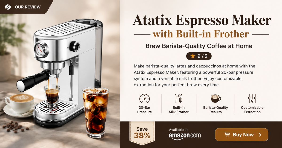 Atatix Espresso Maker & Milk Frother Review_ Brew Barista-Quality Coffee at Home