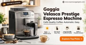 Gaggia Velasca Prestige Espresso Machine 54 oz