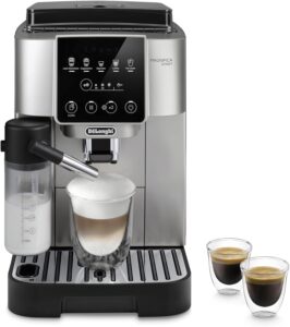 DeLonghi Magnifica Start Automatic Espresso Machine, Milk Frother, Silver