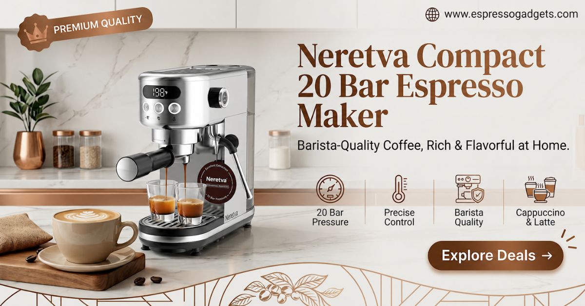 Neretva 20 Bar Compact Espresso Maker