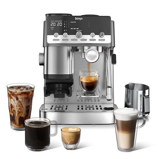 Ninja Luxe Café Mini Plus with AutoFroth, Espresso & Drip, Stainless, ES351