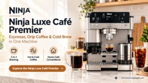 Ninja Luxe Café Premier Espresso Machine | Make Cold Brew, Drip Coffee & Espresso